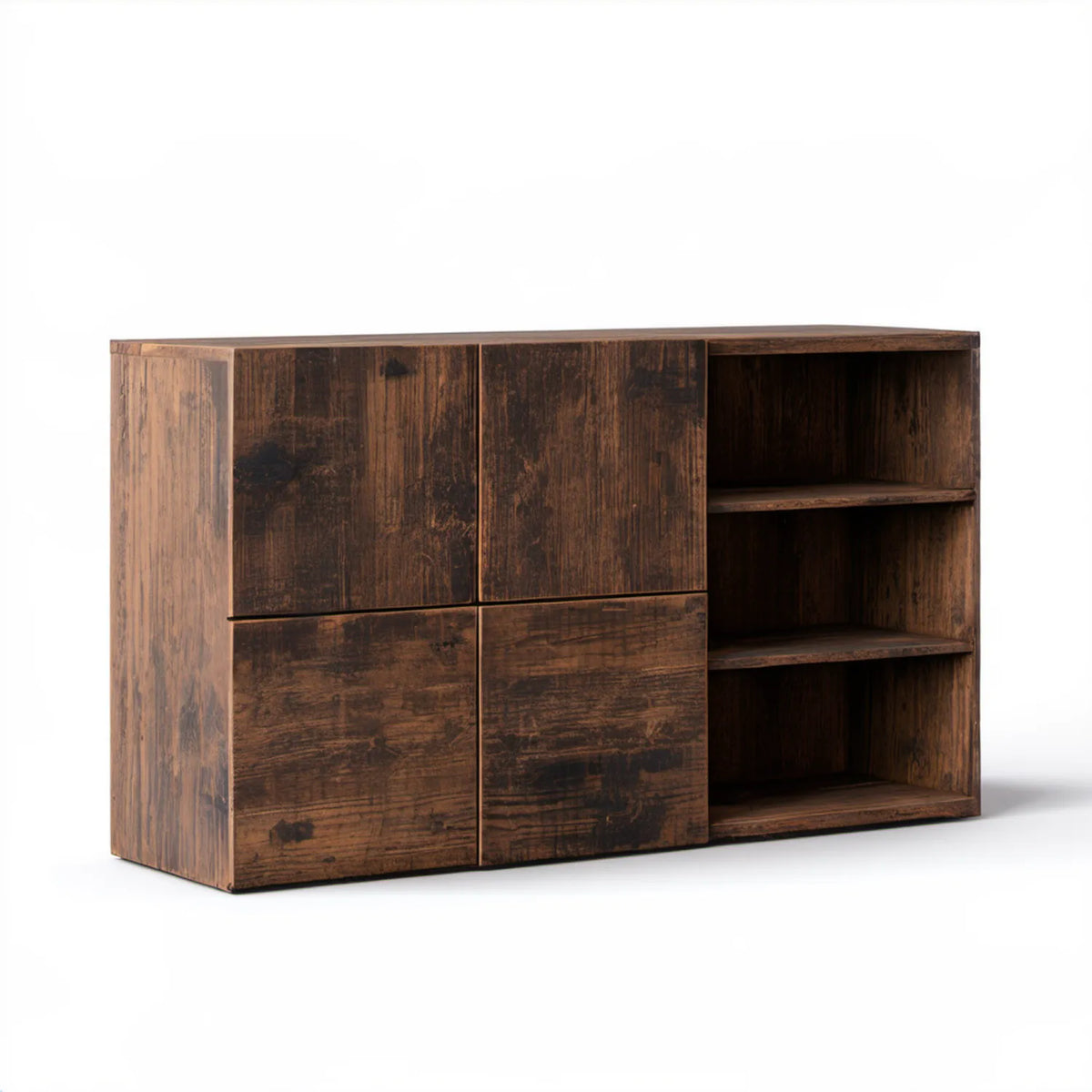Kredens z litego drewna mango 120 x 40 x 80 cm, ciemnobrązowy